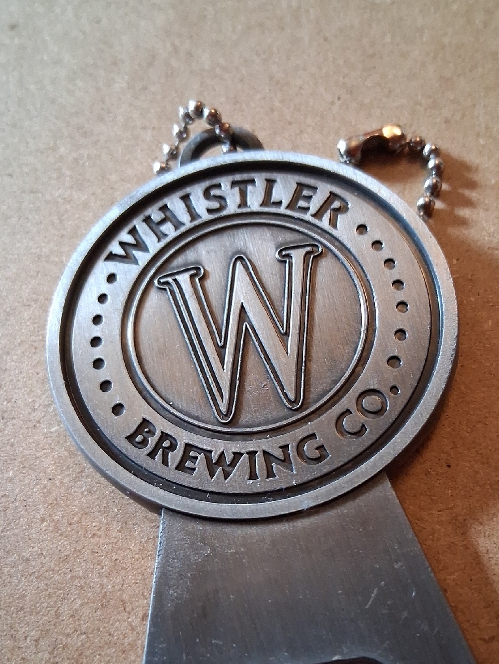 Whistler Brewing Co. Silver Bottle Opener Keychains